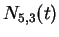 $N_{5,3}(t)$