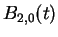 $B_{2,0}(t)$