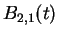 $B_{2,1}(t)$