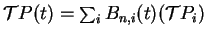 ${\cal T}P(t) = \sum_i B_{n,i}(t) ({\cal T} P_i)$