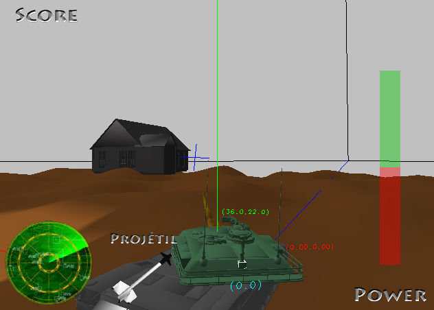 Novo HUD mostrando informacoes do disparo ao jogador