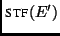 $\displaystyle \textsc{stf}(E')$