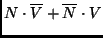 $ N\cdot\overline{V} + \overline{N}\cdot V$