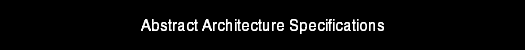 Architecture Specifications